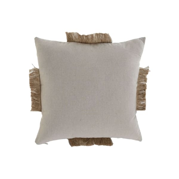 Coussin Ethnique Chic en Coton Beige