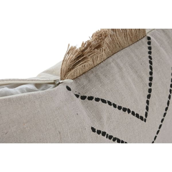 Coussin Ethnique Chic en Coton Beige