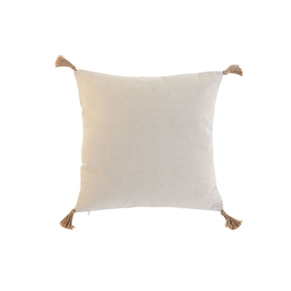 Coussin Tropical Coton et Jute Beige