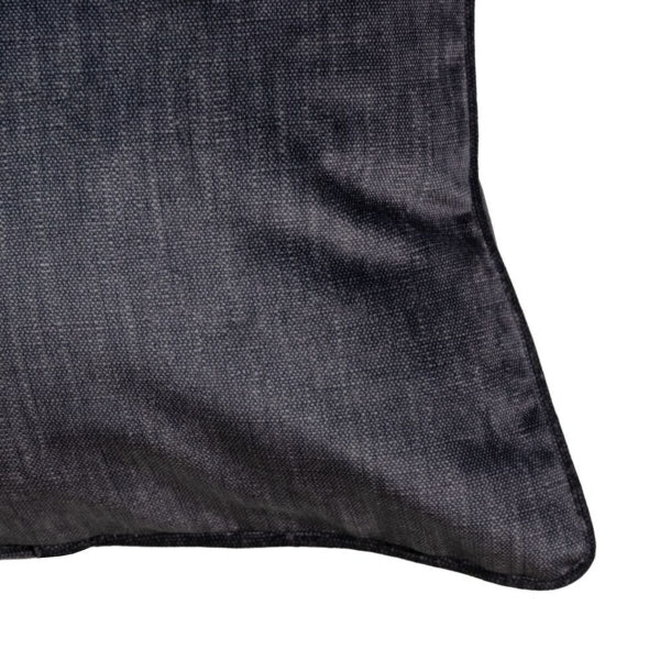 Cojín Efecto Denim Terciopelo Gris Oscuro Home Decor