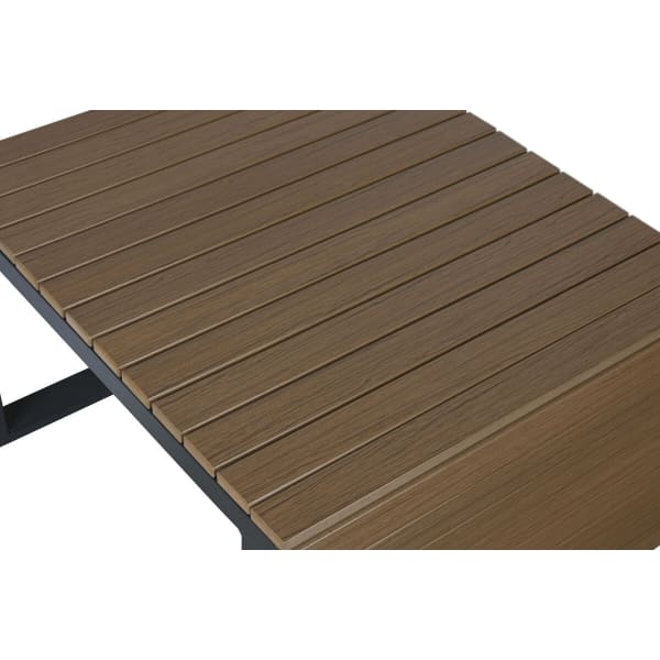 Canapé d'Angle de Jardin Modulable Contemporain avec Table Basse