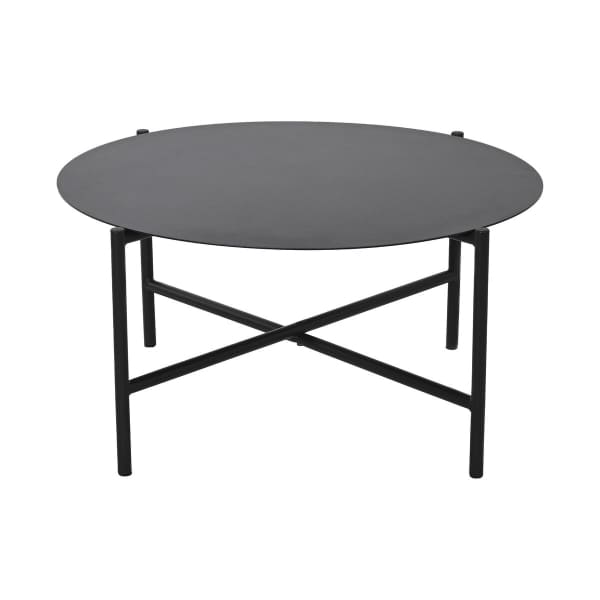 Ensemble Canapé de Jardin, tables basses et fauteuils Noir et Gris