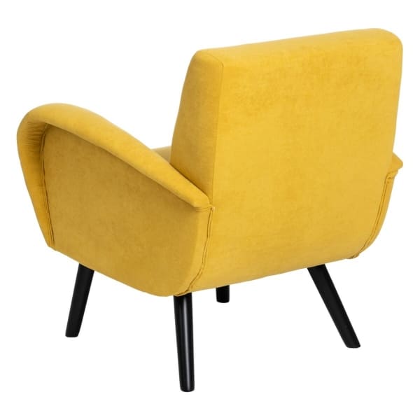 Fauteuil Moderne avec Accoudoirs Jaune Moutarde