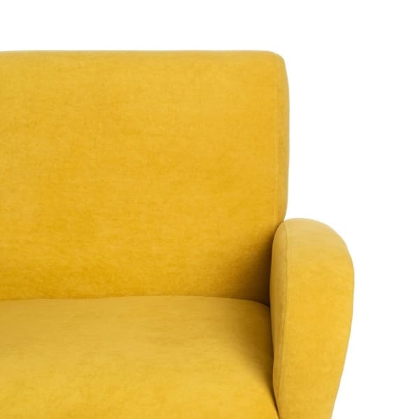 Fauteuil Moderne avec Accoudoirs Jaune Moutarde