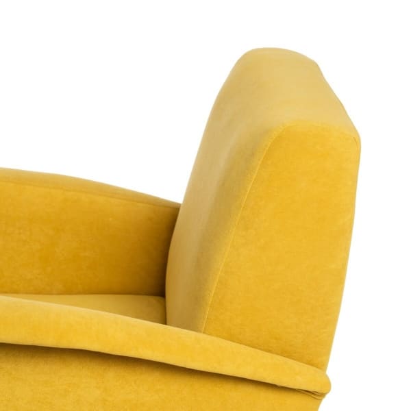 Fauteuil Moderne avec Accoudoirs Jaune Moutarde