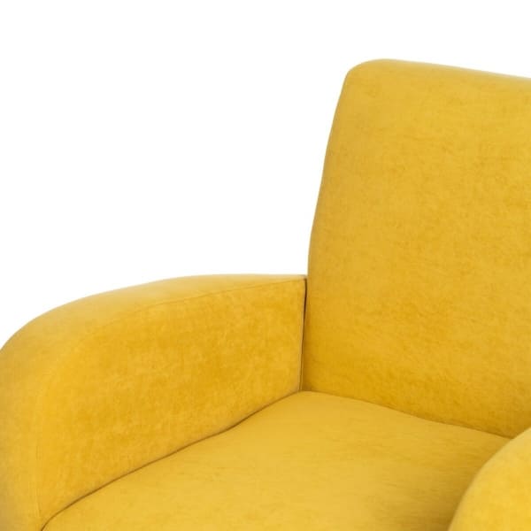 Fauteuil Moderne avec Accoudoirs Jaune Moutarde