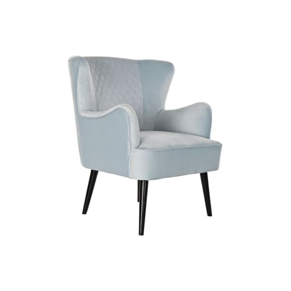 Fauteuil Sixties Bleu Ciel et Noir