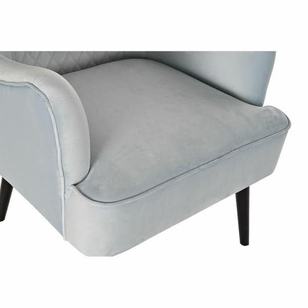 Fauteuil Sixties Bleu Ciel et Noir