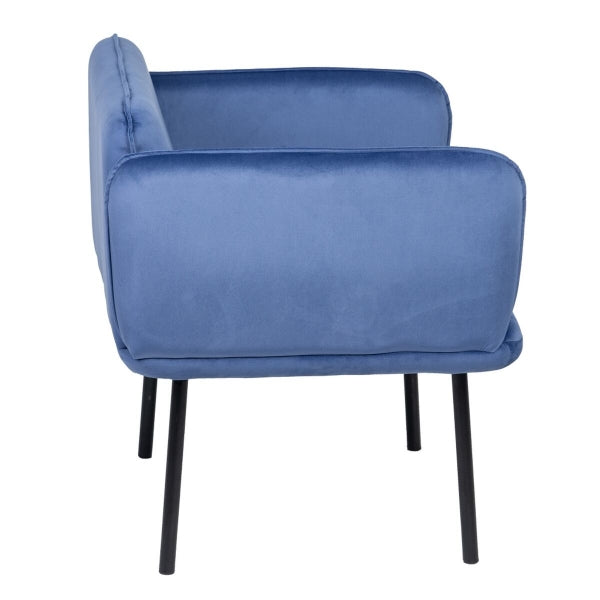 Fauteuil Design Cubique Home Decor Bleu Métal