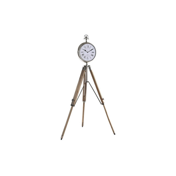 Clock on Feet Design Gusset Wood and Metal Home Decor - Un toque de elegancia atemporal para su interior