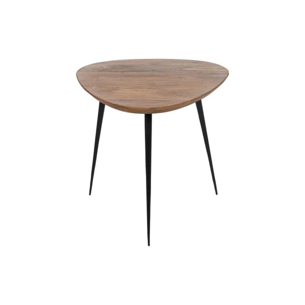 Jeu de 3 tables Basses Gigognes en Acacia et Fer