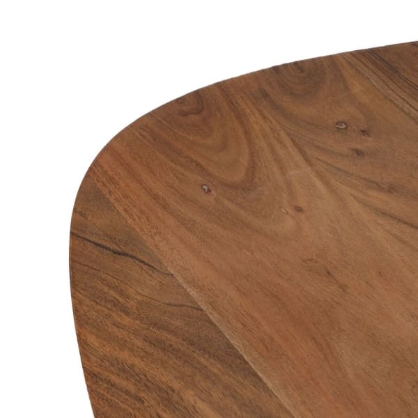 Jeu de 3 tables Basses Gigognes en Acacia et Fer