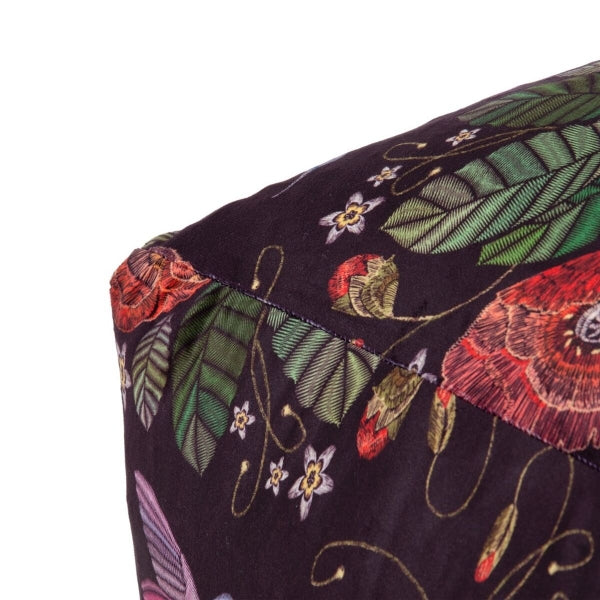 Pouf Motifs Coquelicots Home Decor (60 x 60 x 30 cm)