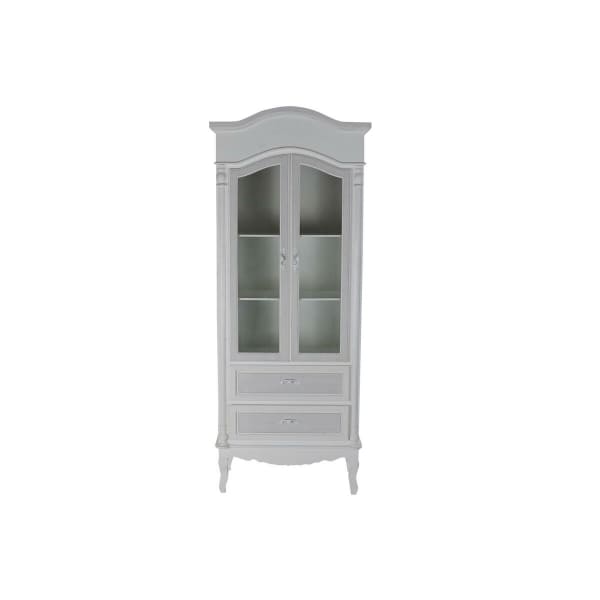 Présentoir Vitrine Shabby Chic en Bois Blanc