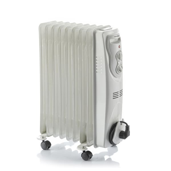 Radiateur Bain d'Huile Blanc ING 9 Éléments : Chauffage Efficace et Pratique