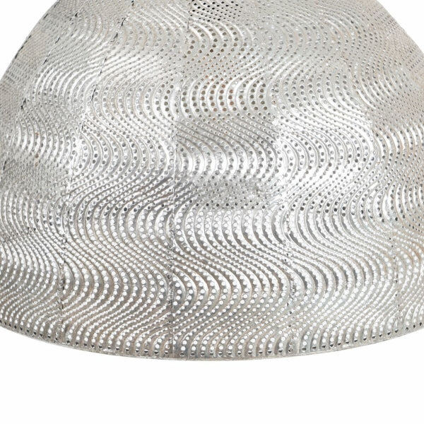 Pendant Light Fixture in Silver Metal Home Decor