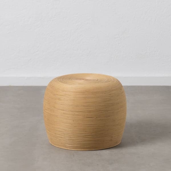 Table Basse Ethnique Ronde en Bambou