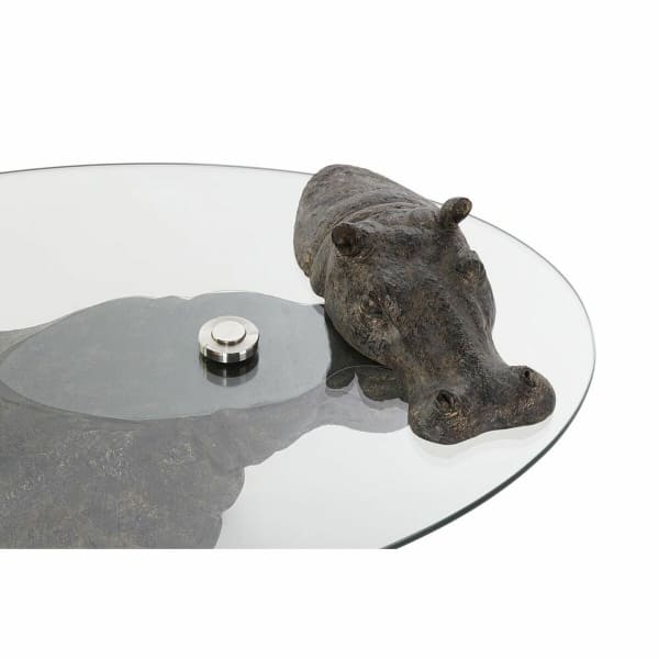 Table Basse Hippopotame Brun Sous l'Eau (80 x 50 x 37 cm)