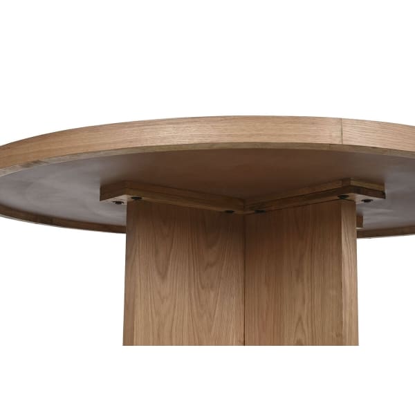 Round Dining Table in Natural Oak