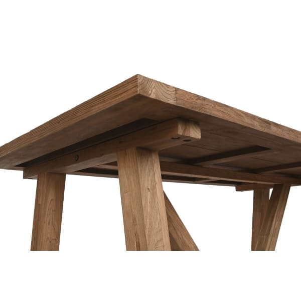 Rustic Natural Teak Dining Table