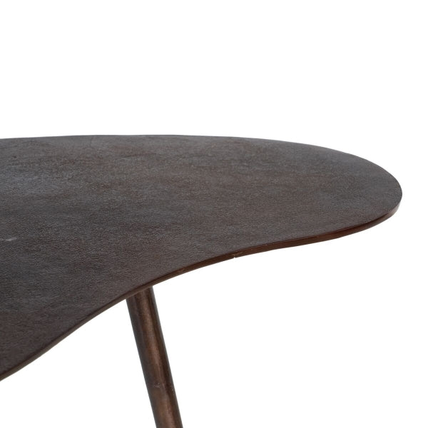 Contemporary Design Coffee Table Aluminum Copper Color Home Decor
