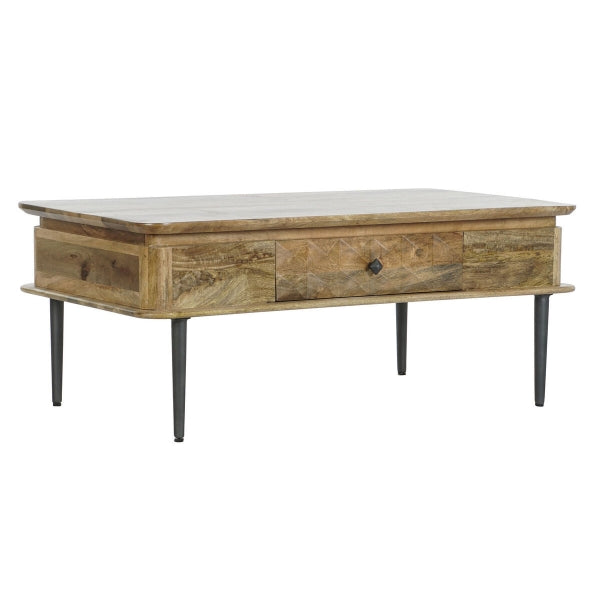 Table Basse Tropicale avec Tiroir en Bois de Manguier Home Decor