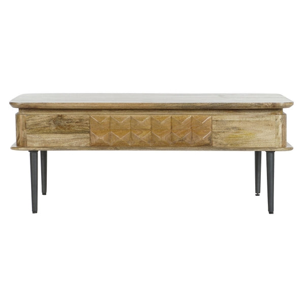 Table Basse Tropicale avec Tiroir en Bois de Manguier Home Decor