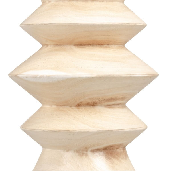 Table d'appoint Contemporaine Home Decor en Bois Sculpté Blanc