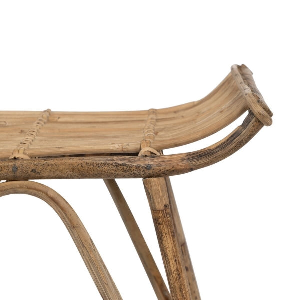 Tabouret Fait Main en Fibre Naturelle de Rotin Home Decor