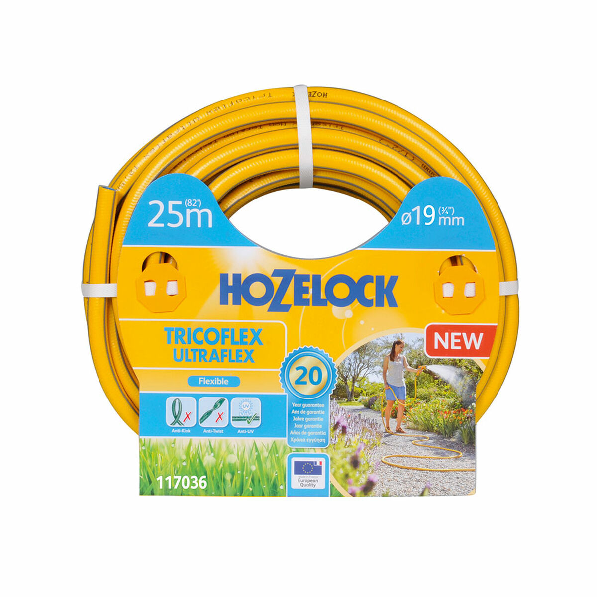 Manguera de jardín Hozelock Tricoflex Ultraflex 25 m 3/4" Ø 19 mm