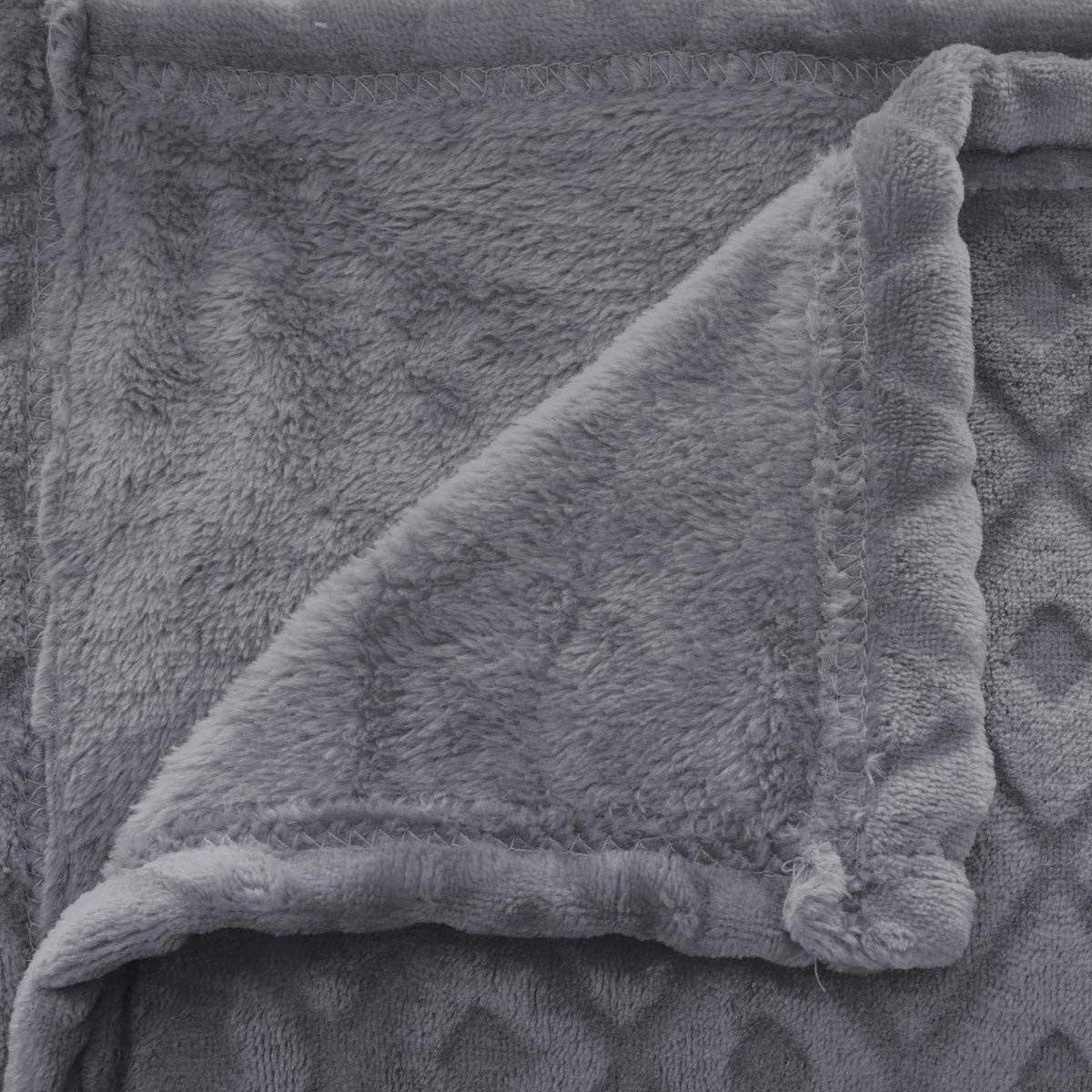 Manta Atmosphera Plaid Invierno Rombos Gris (230 x 180 cm)