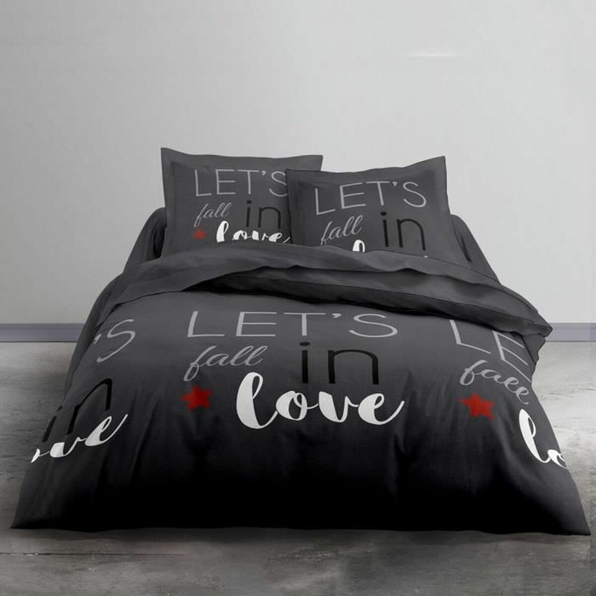 Bedding set TODAY Love Grey (240 x 260 cm)