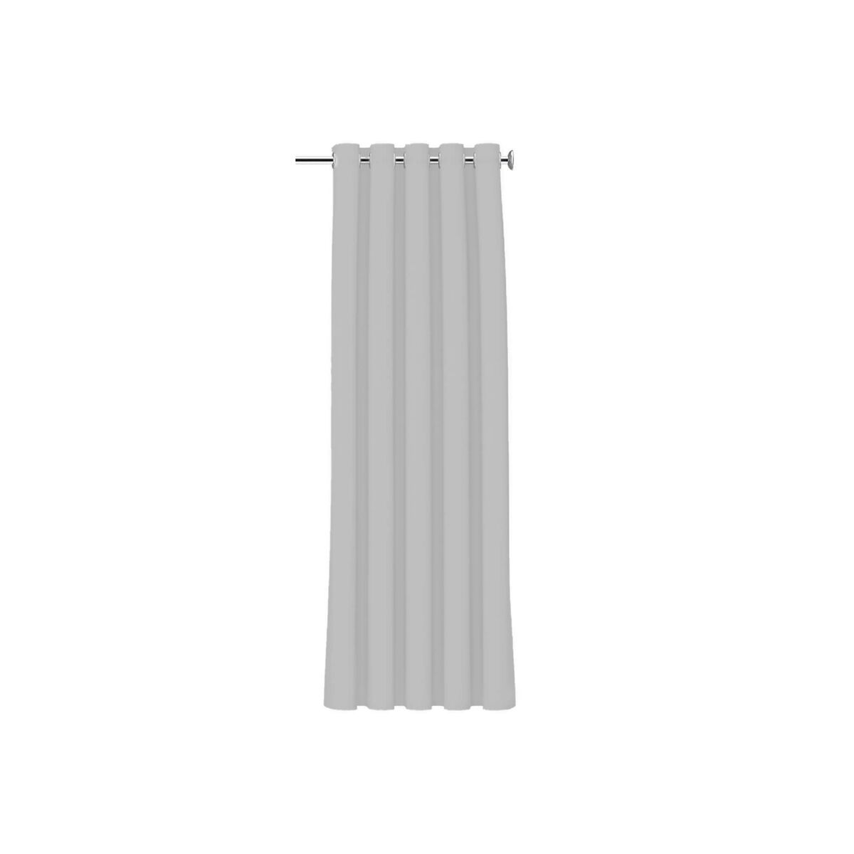 Curtain TODAY Polyester Light grey (140 x 240 cm)