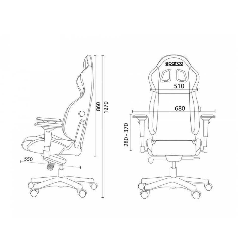 Silla Gaming Sparco ICON Negro/Verde