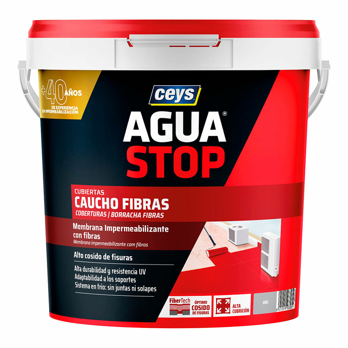 Impermeabilizante Ceys Aguastop Caucho Gris 5 kg