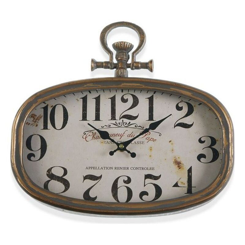 Reloj de pared Versa Chateau de metal (35 x 6 x 32,5 cm)