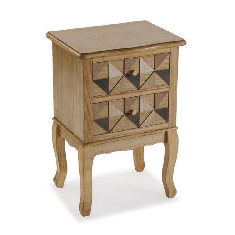 Nightstand Versa Elva Wood MDF Wood/Fir wood (33,5 x 67 x 45 cm)