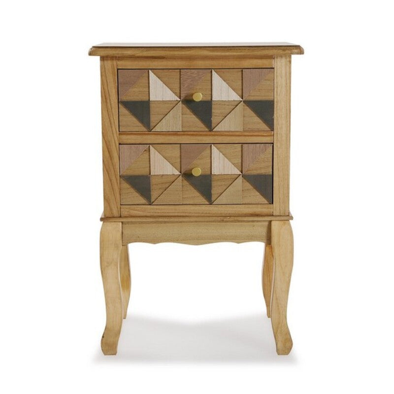 Nightstand Versa Elva Wood MDF Wood/Fir wood (33,5 x 67 x 45 cm)