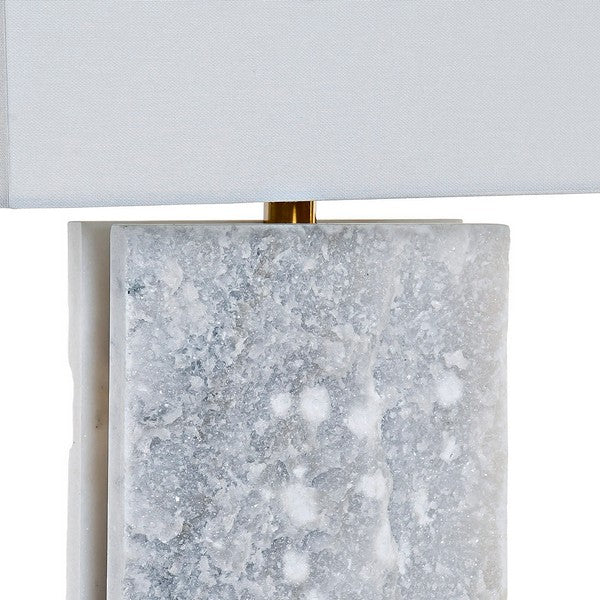 Desk Lamp DKD Home Decor Metal Cloth Marble (38 x 23 x 69 cm)