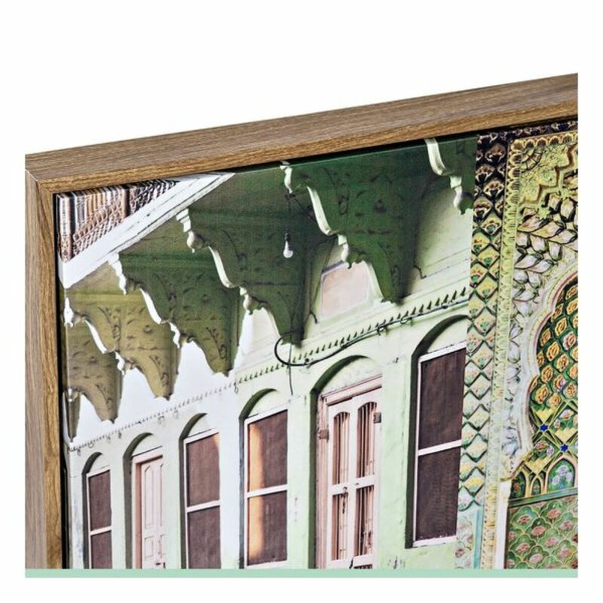 Cadres Muraux Paysages Indiens Home Decor Laqué (2 pcs) (120 x 2 x 40 cm)