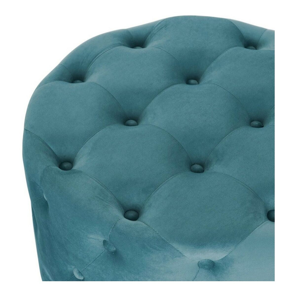 Lot de 2 Poufs Modernes Velours Bleu Ciel Home Decor