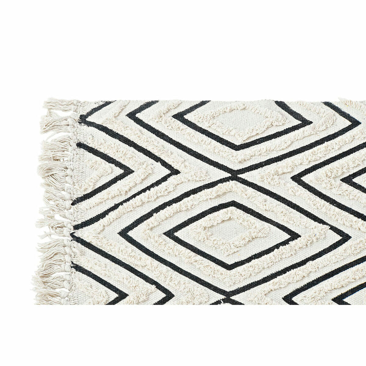 DKD Home Decor Alfombra Negro Blanco (120 x 180 x 1 cm)