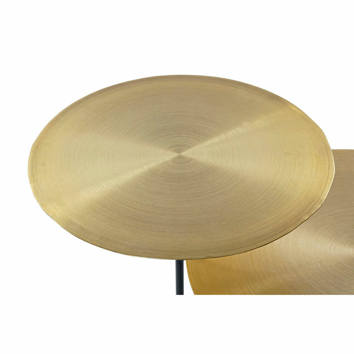 Gold and Black Discs Side Table