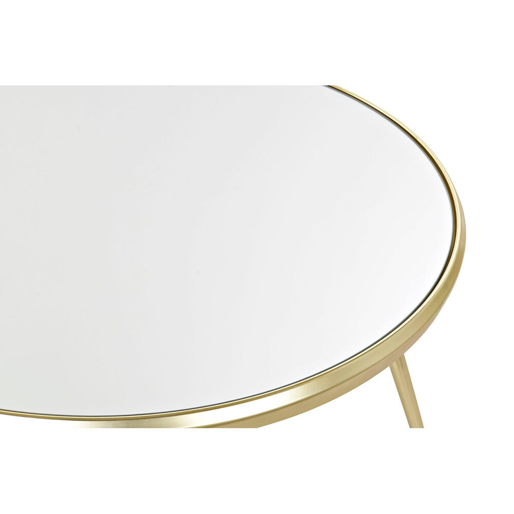 Table Basse Design Dorée Home Decor Miroir Acier (83,5 x 83,5 x 40 cm)