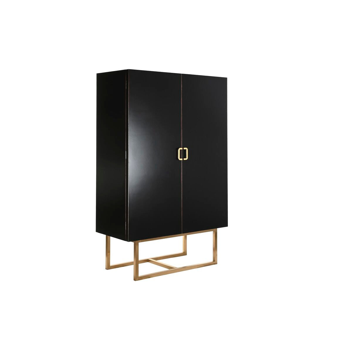 Cupboard DKD Home Decor Black Metal Poplar (110 x 50 x 180 cm)