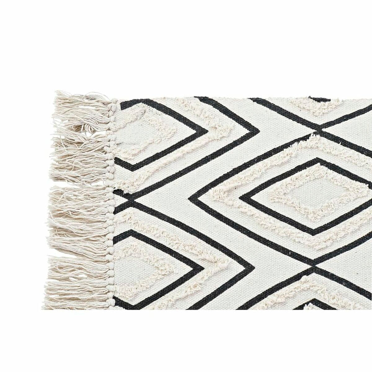 DKD Home Decor Alfombra Negro Blanco (120 x 190 x 0,7 cm)