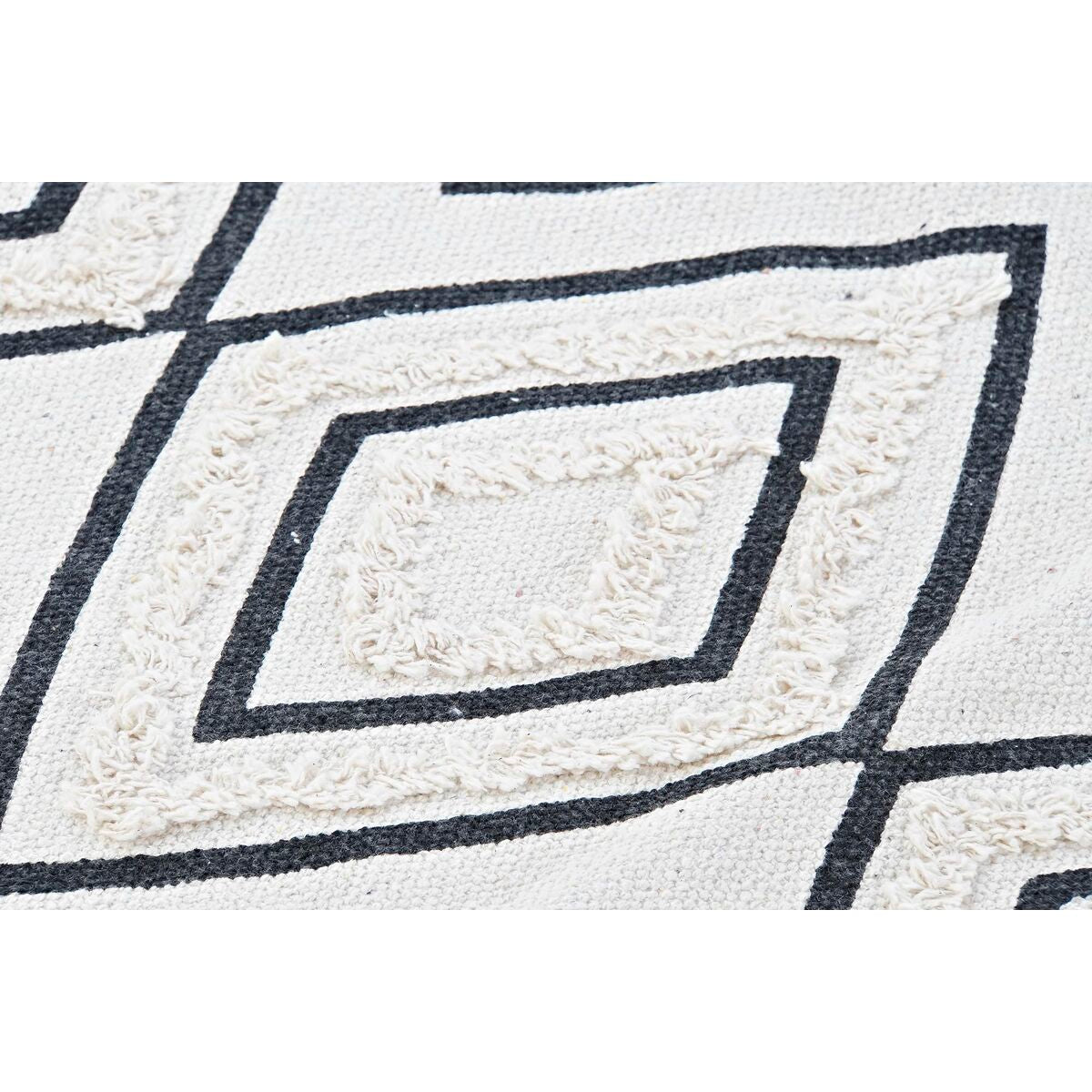 DKD Home Decor Alfombra Negro Blanco (120 x 190 x 0,7 cm)