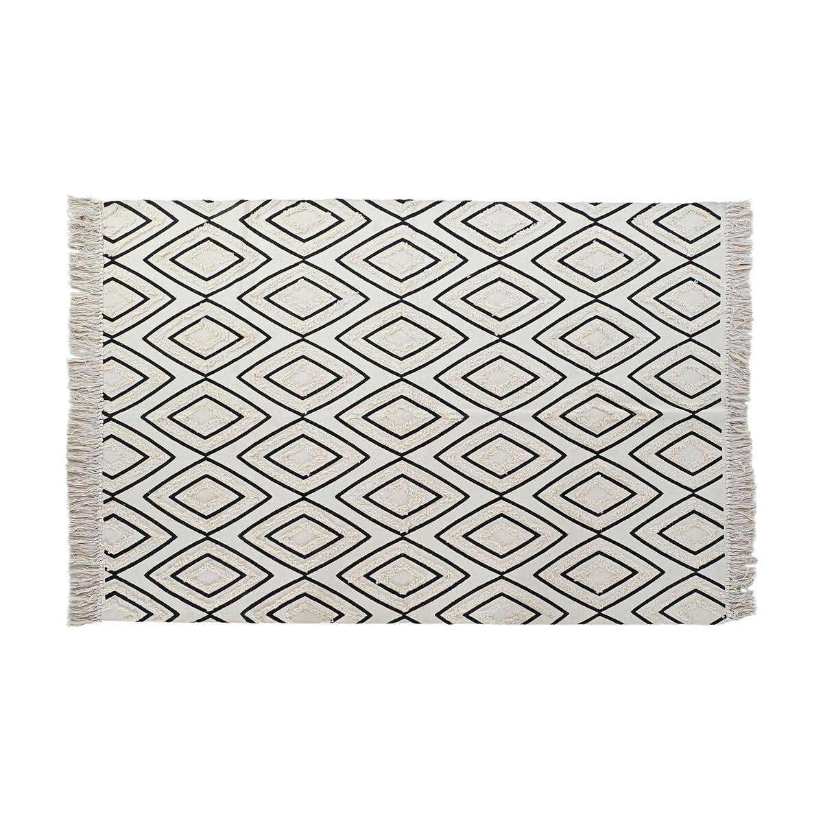 DKD Home Decor Alfombra Negro Blanco (120 x 190 x 0,7 cm)