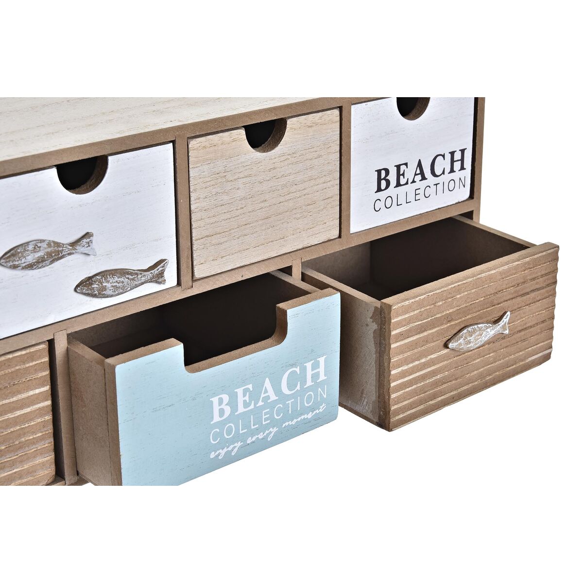 Jewelry box DKD Home Decor Wood Beach (40 x 16 x 19 cm)