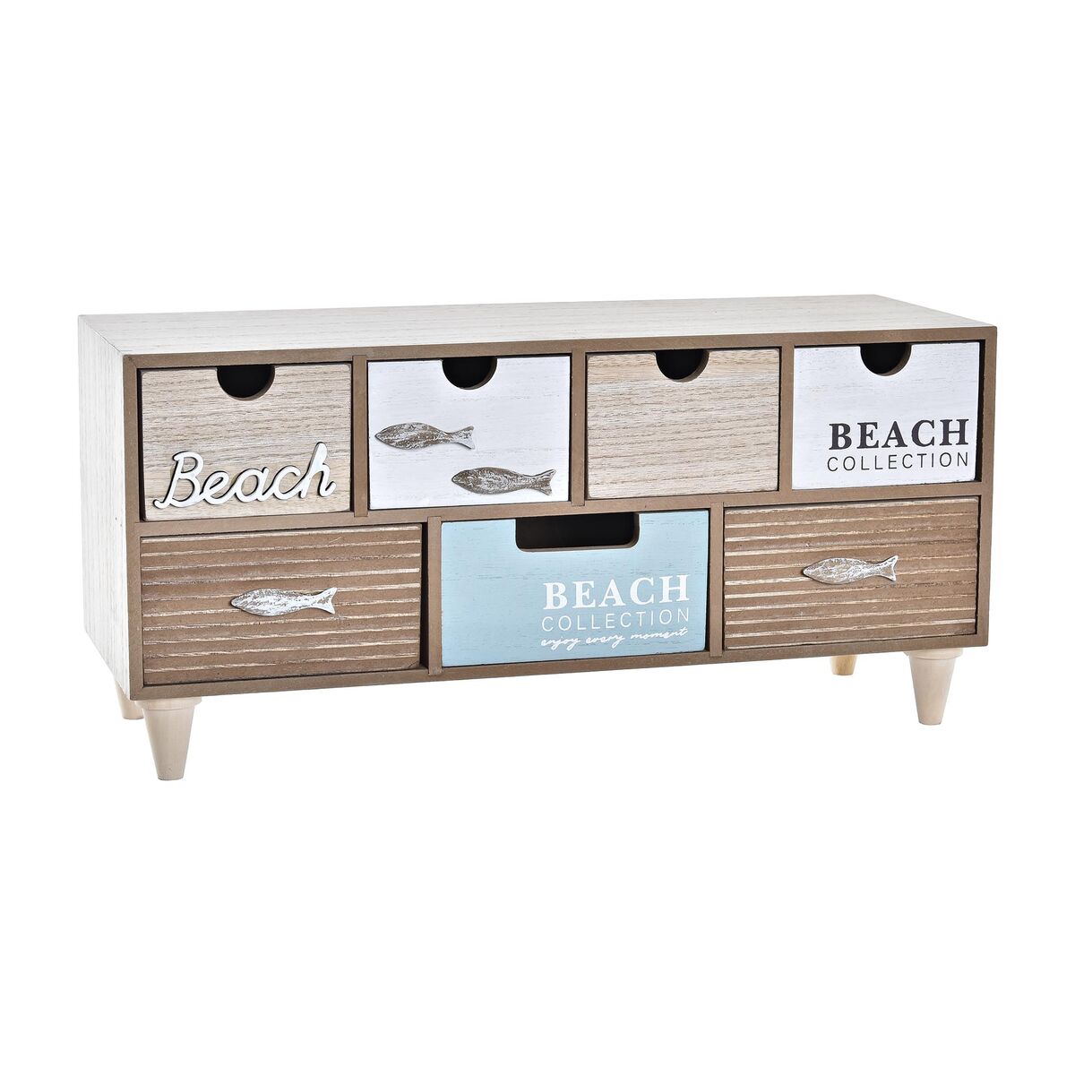 Jewelry box DKD Home Decor Wood Beach (40 x 16 x 19 cm)